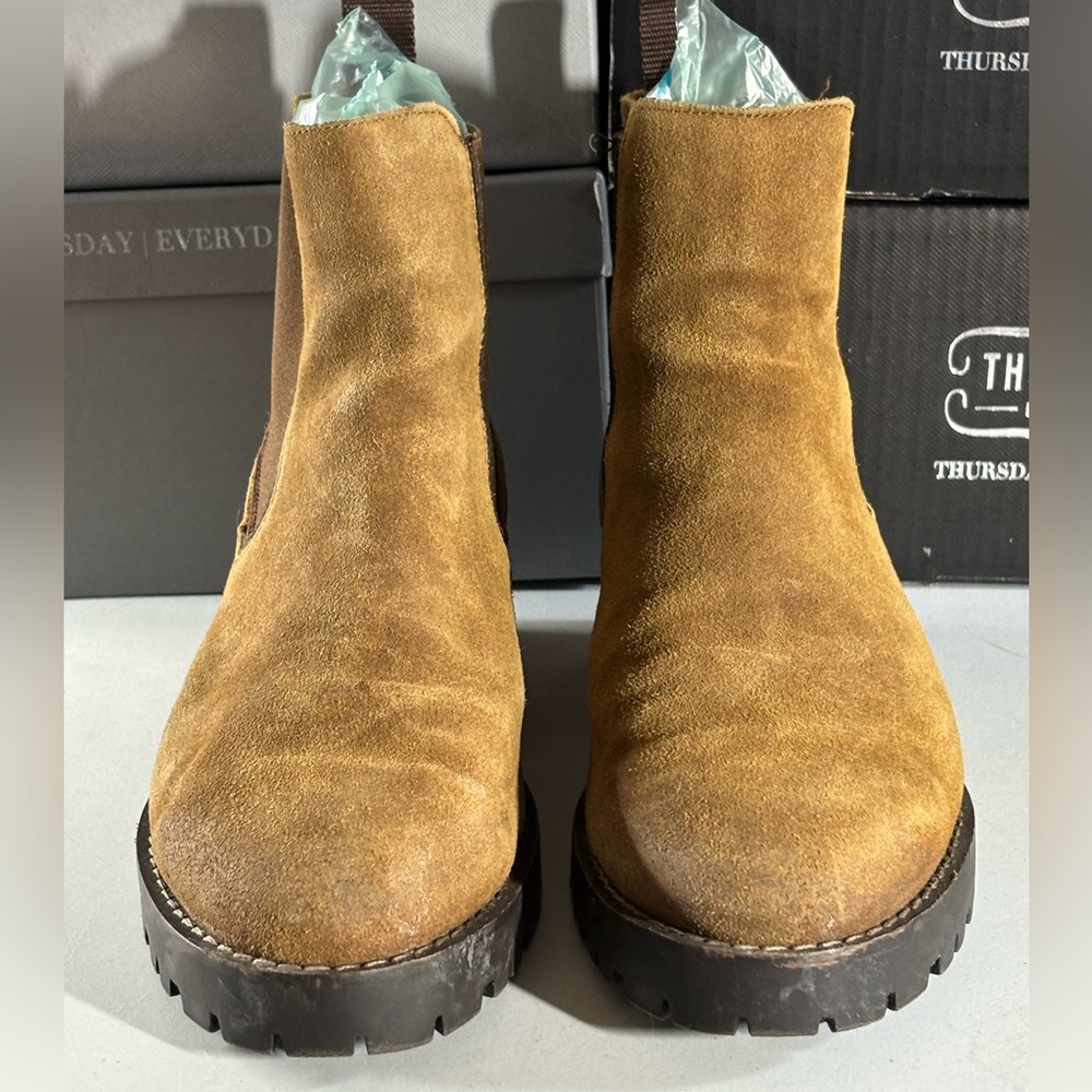 Men's Tan Suede Chelsea Boots